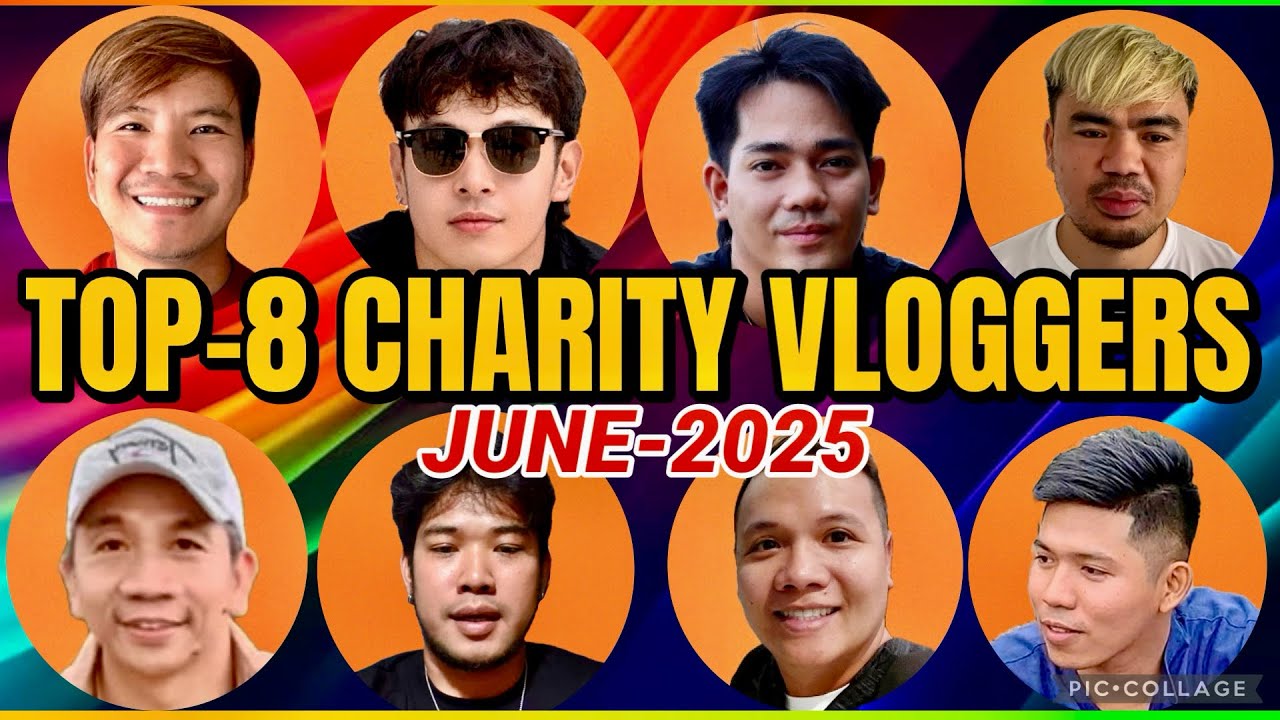 TOP-8 CHARITY VLOGGERS FOR JUNE 2025 | BAGO ANG RANK-1 | TECHRAM PASOK DIN