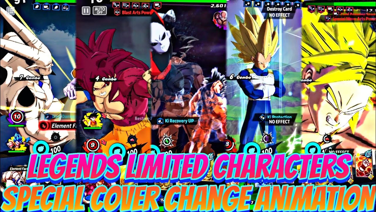 Legends Limited Characters Special Cover Change Animation upto 7th Anniversary 🔥 DRAGON BALL LEGENDS