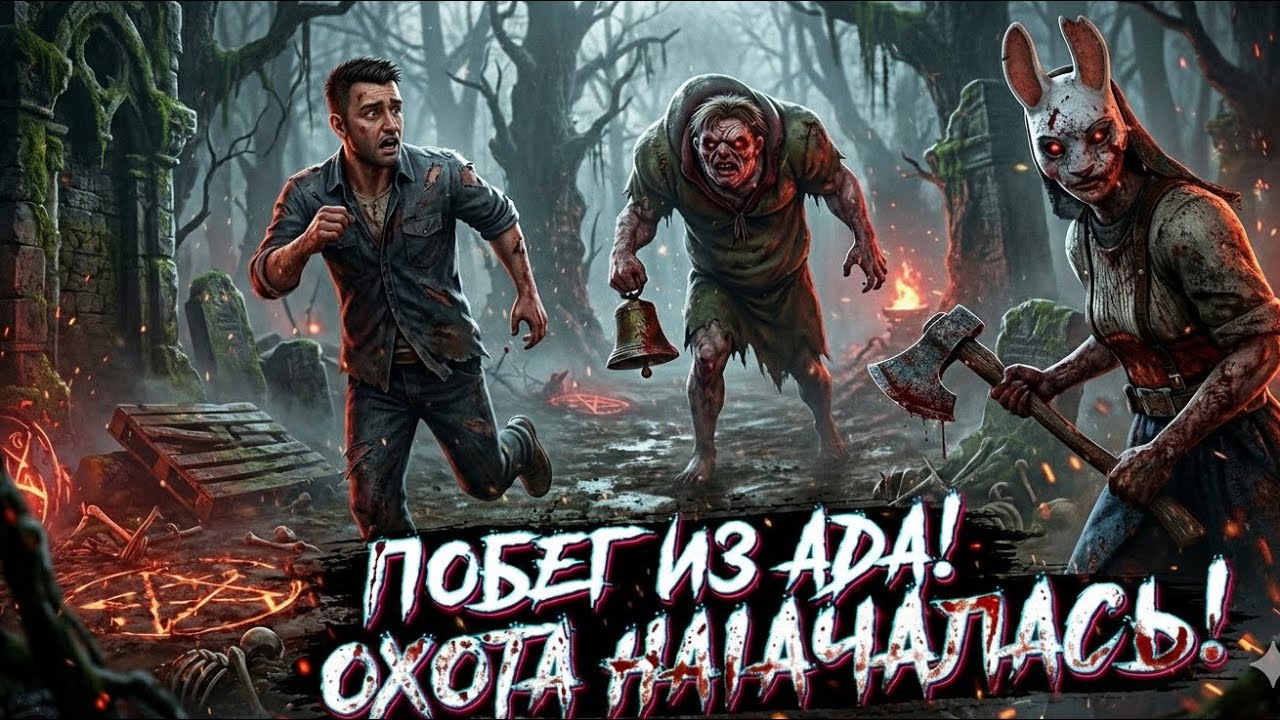 Убегаю от КВАЗИМОДЫ! в Dead by Daylight!!! DBD — ЭТО ХОРРОР? Смешные моменты!