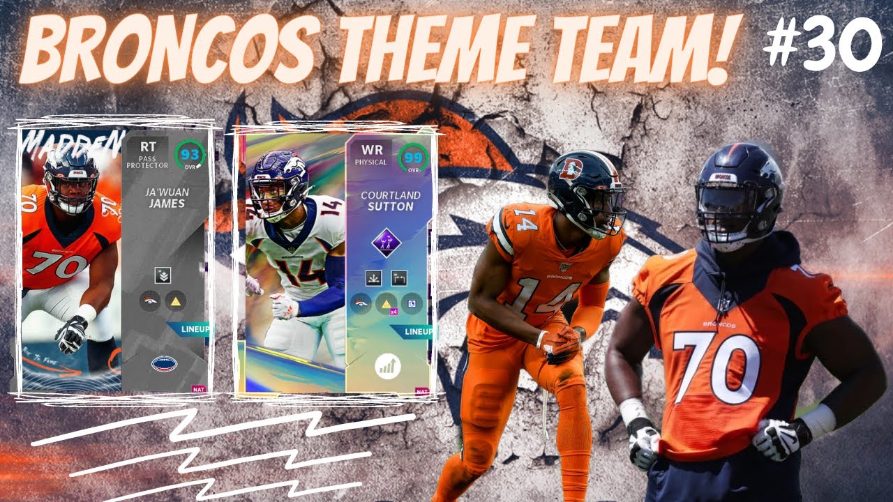 LTD SUTTON BEST WR IN MUT! I BEST BRONCOS THEME TEAM, EP #30 I MADDEN 21 ULTIMATE TEAM