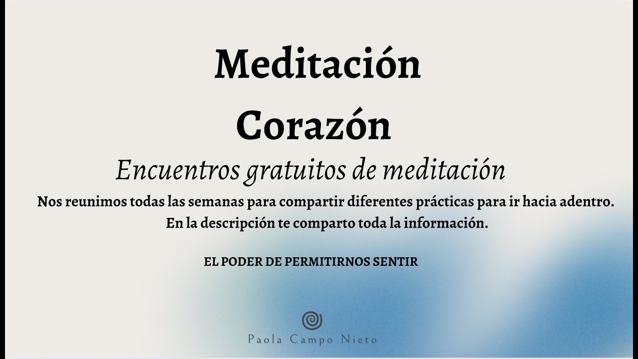 Meditación la luz de nuestro corazón