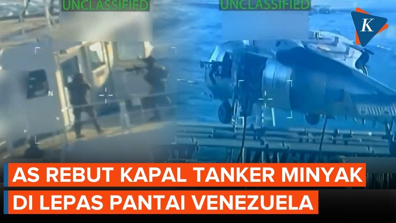 Detik-detik Pasukan AS Rebut Kapal Tanker Minyak di Lepas Pantai Venezuela
