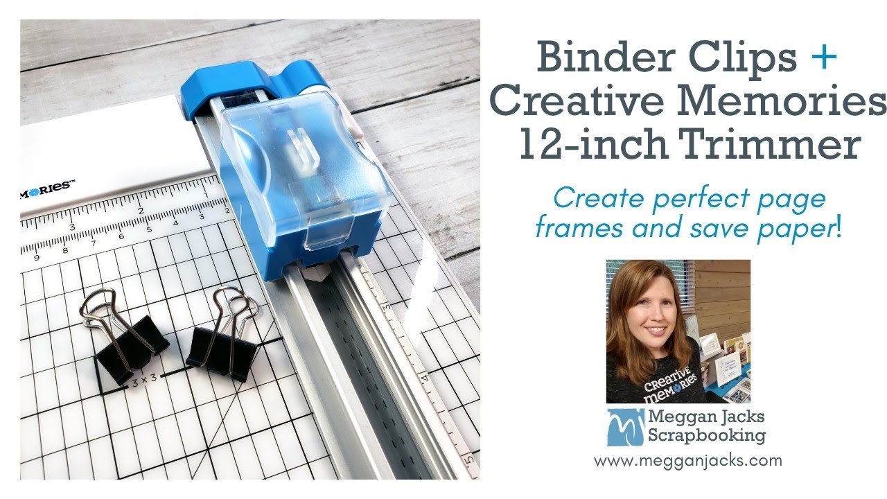 Make Perfect Frame Cuts for Your Scrapbooking Layouts - Binder Clips!