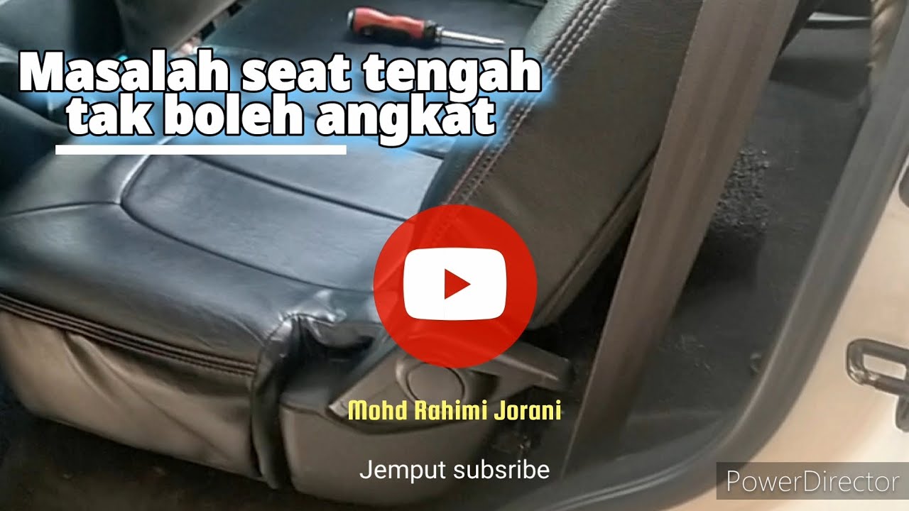 Proton Exora || Seat baris tengah jem tak boleh angkat || Jom repair sendiri