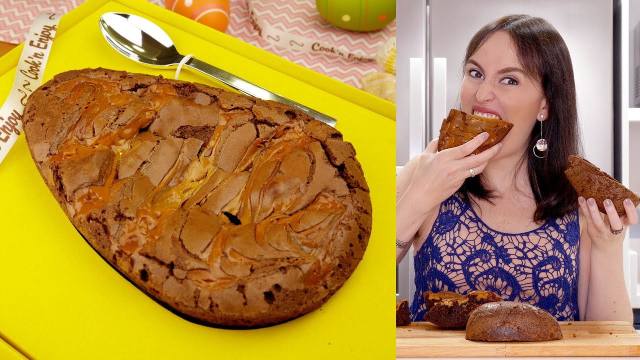 OVO BROWNIE RECHEADO E OVO CASCA DE BROWNIE - RECEITA 2 EM 1 DE PÁSCOA | Cook'n Enjoy #562