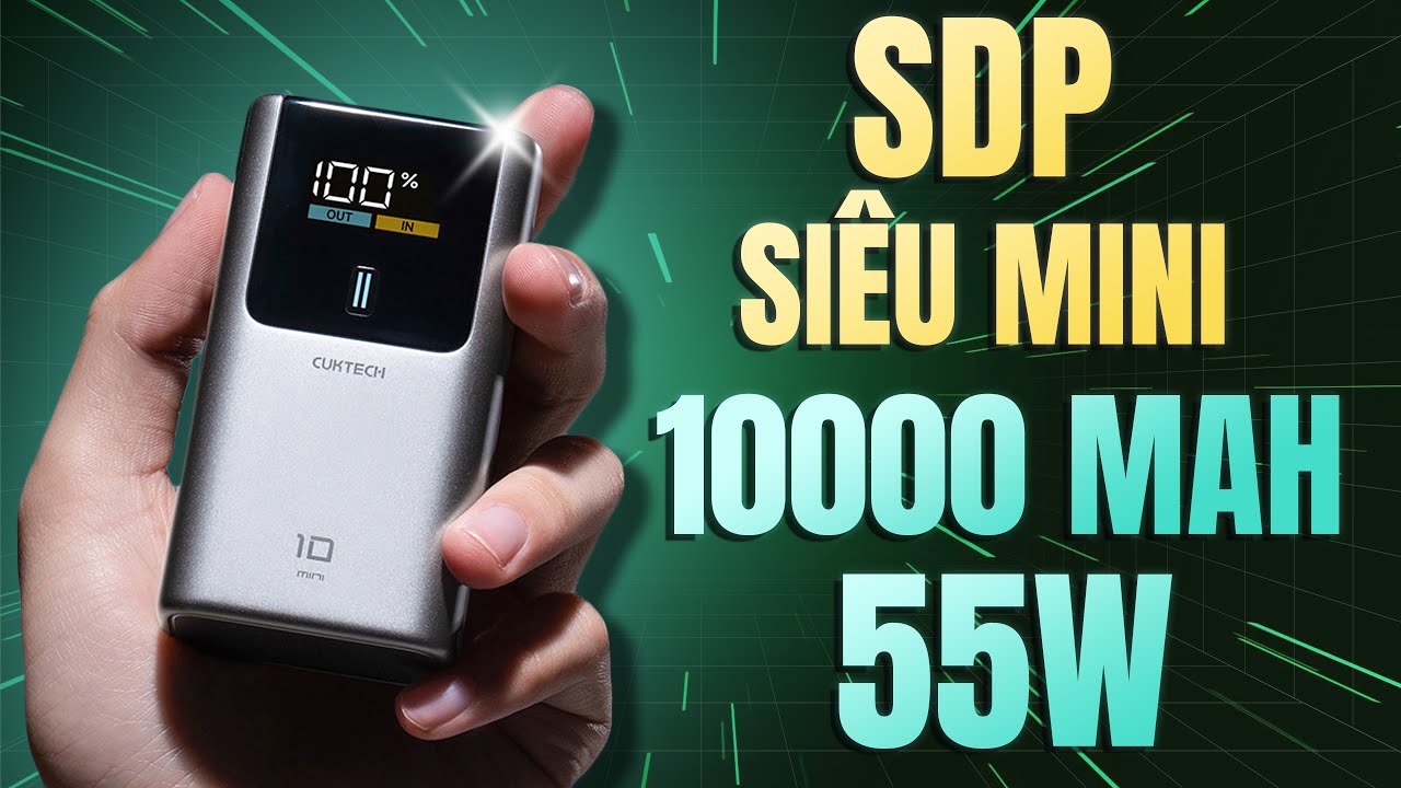 Review Cuktech 10 Mini - 10000mAh Siêu Mini Mà Sạc Nhanh Tận 55W 🥶