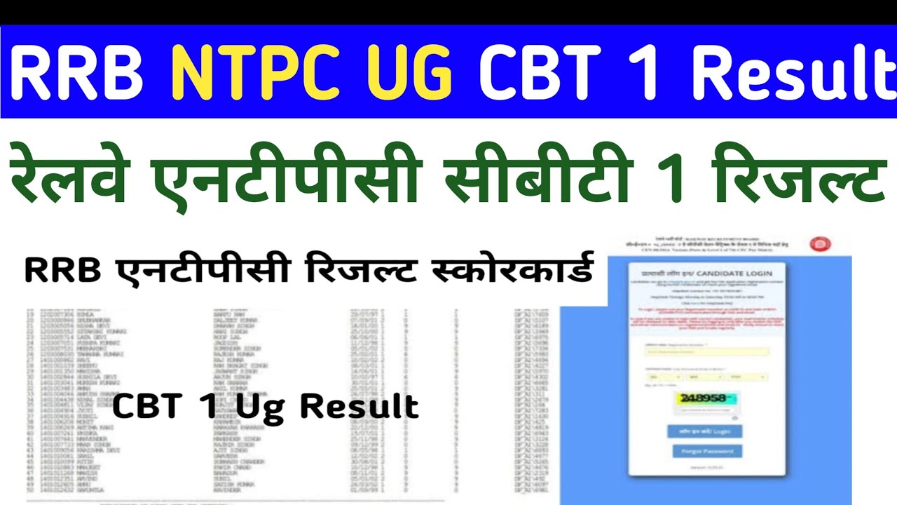 RRB Ntpc CBT 1 UG Result 2026 OUT | How To Check Ntpc Ug Result 2026 | Railway NTPC UG CBT 1 Result