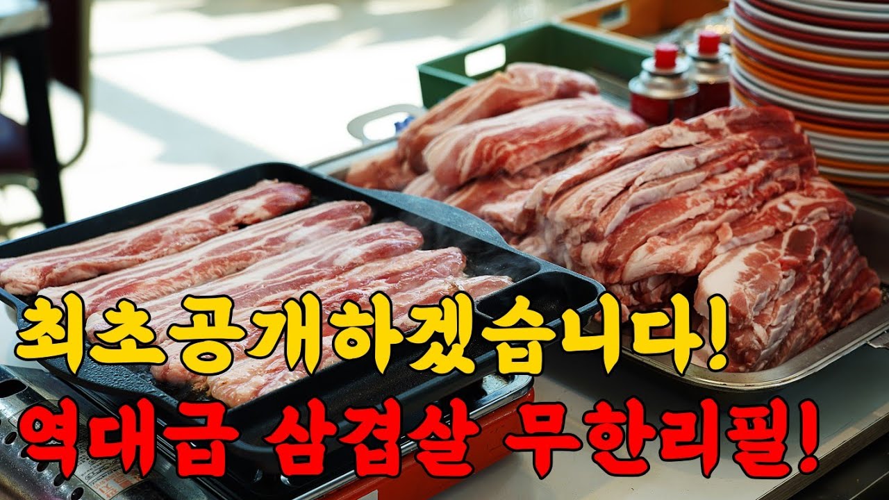 이건 기적입니다! 1인 8000원 삼겹살 무한리필!