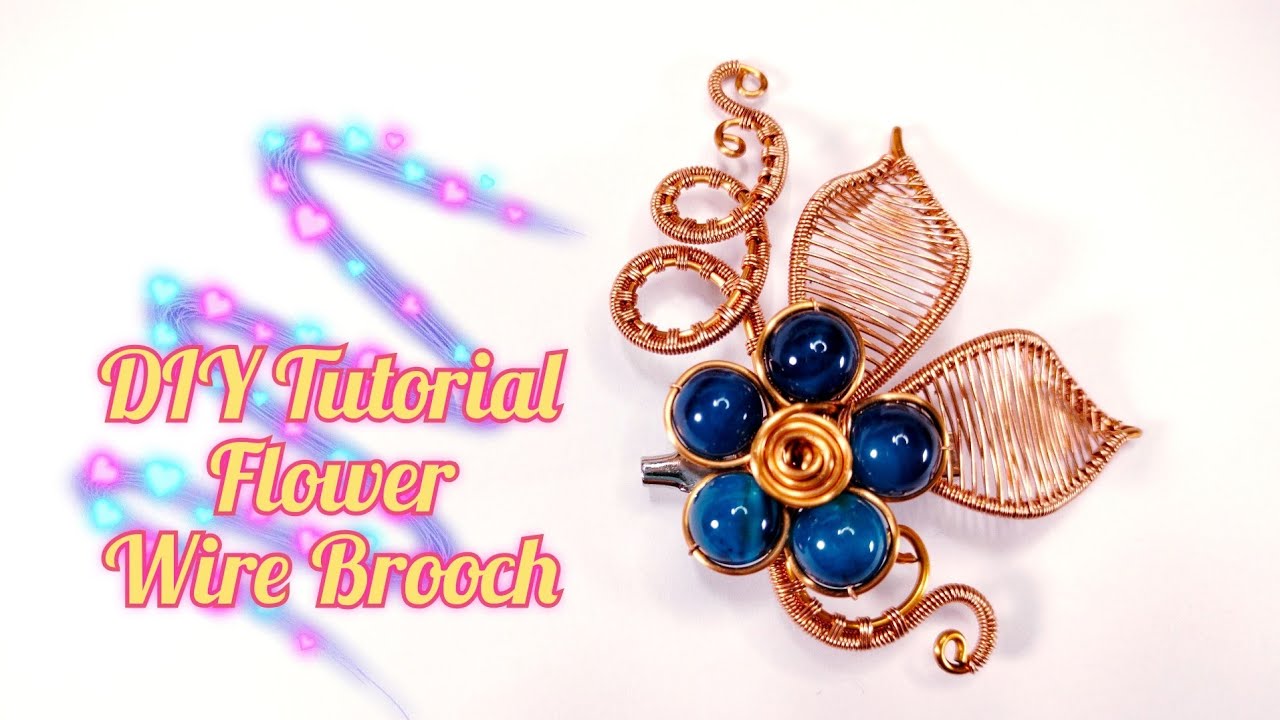 Tutorial Bros Wire | Membuat Bros Bunga dari Kawat Tembaga