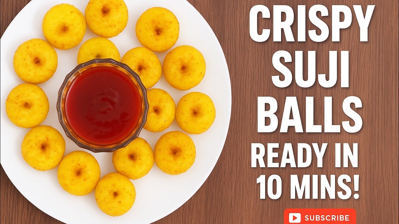 Crispy Suji Balls Recipe | Easy Evening Snacks Ready in Minutes 🍽️ 
