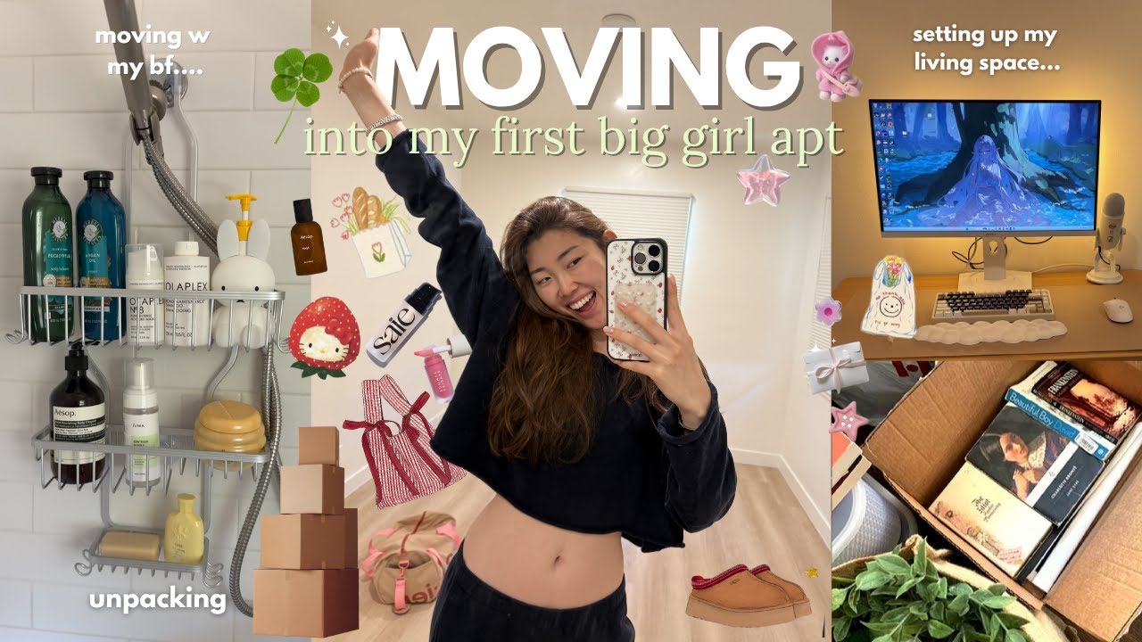 I FINALLY MOVED OUT TO CHASE MY DREAMS... 🥹💌 moving vlog: unpacking, furniture shopping, organize!