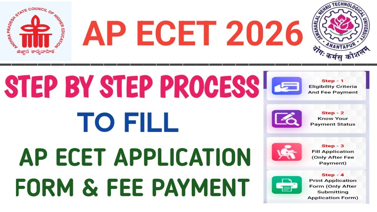 Step by step user guide to fill ap ecet 2026 🔥 application form| ap ecet fee payment process 🎯|