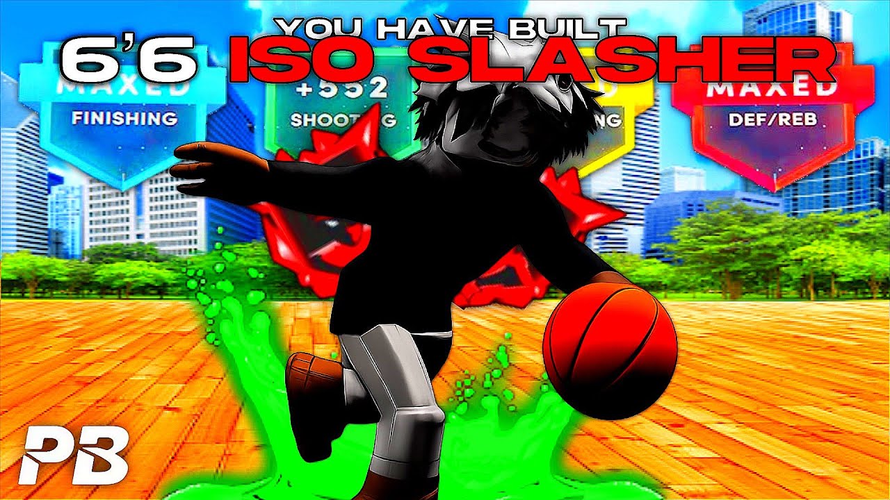 MY *NEW* 6'6 ISO SLASHER WITH THE BEST UPDATED SIGS IS A CHEAT CODE ON PLAYGROUND BASKETBALL...