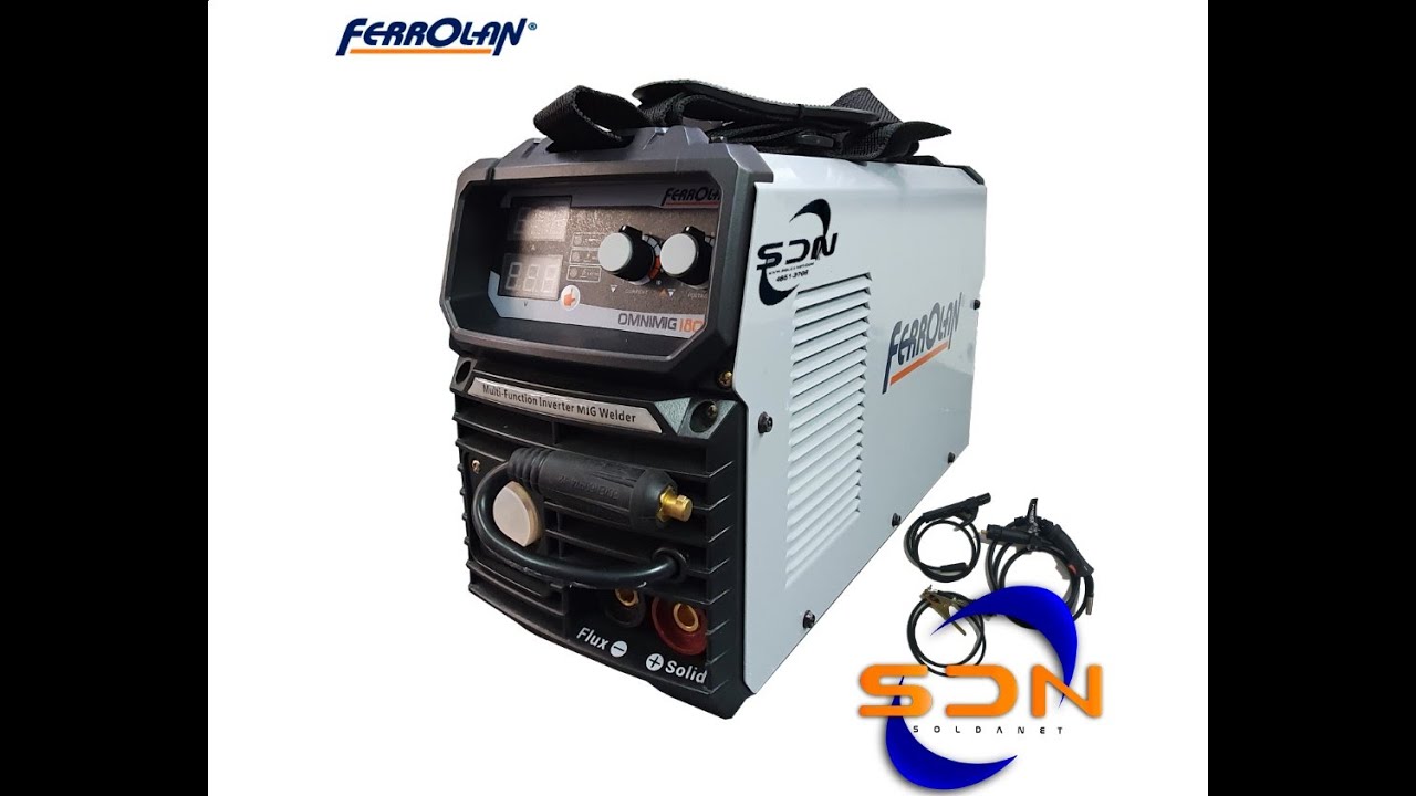 Soldadora MIG Inverter FERROLAN OMNIMIG180 (3en1)