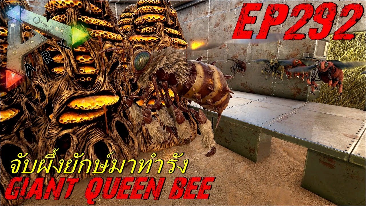 BGZ - ARK: Survival Evolved EP#292 จับราชินีผึ้งยักษ์ทำฟามน้ำผึ้ง Giant Queen Bee