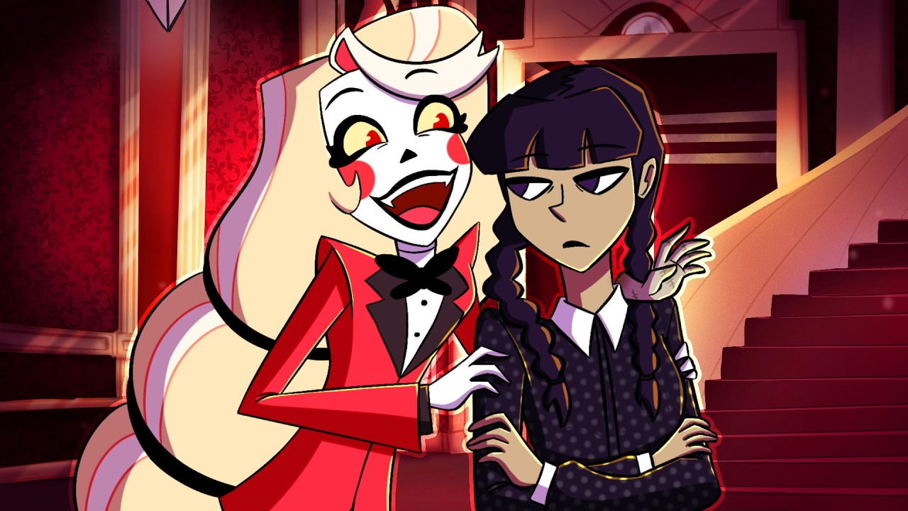Wednesday VISITS the Hazbin Hotel in VRChat