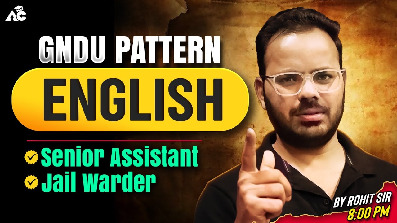 Psssb Senior Assistant Exam 2025 | English Top MCQ's | 100% Exam-Oriented | Rohit Sain