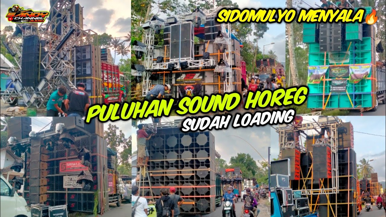 Puluhan Sound Horeg Sudah Loading Persiapan Karnaval Sidomulyo Jember