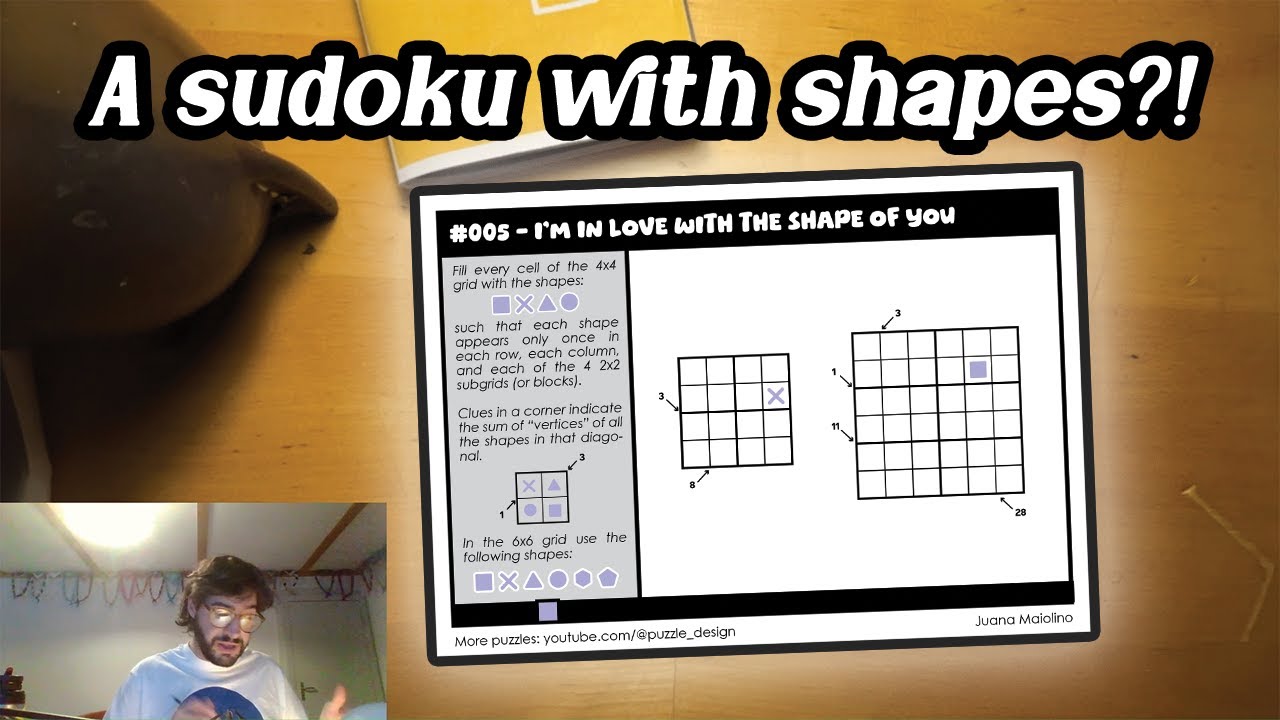 A sudoku with shapes?! Cool new way of designing puzzles - Daily New Puzzle #005