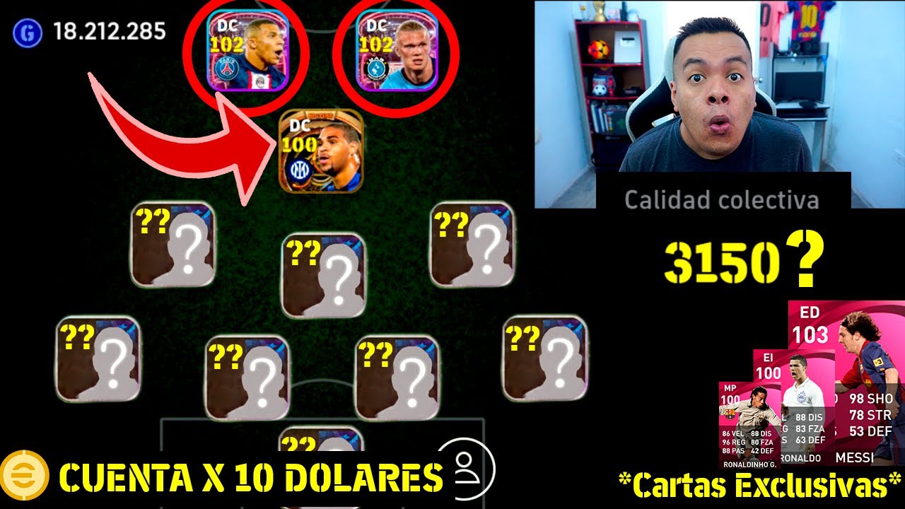 😱 COMPRÉ ESTA CUENTA a SUSCRIPTOR con los MEJORES JUGADORES del eFootball Mobile