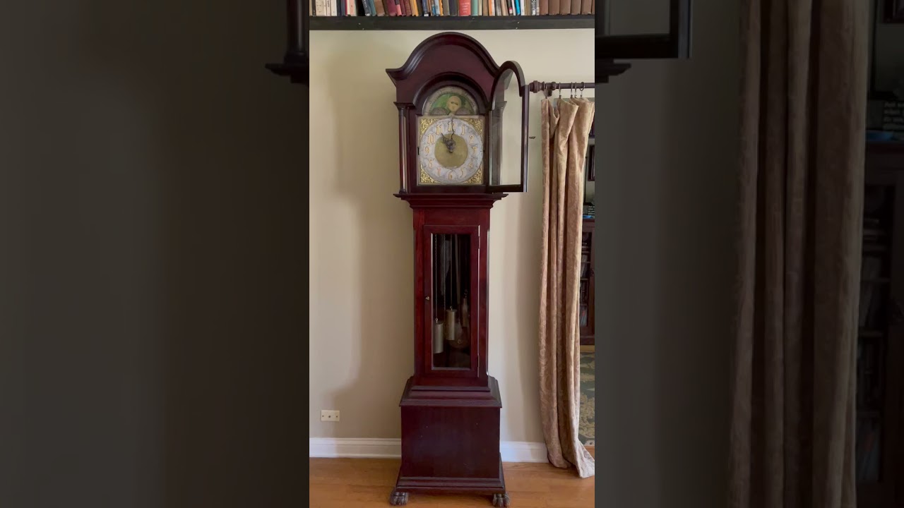 Grandfather clock chiming