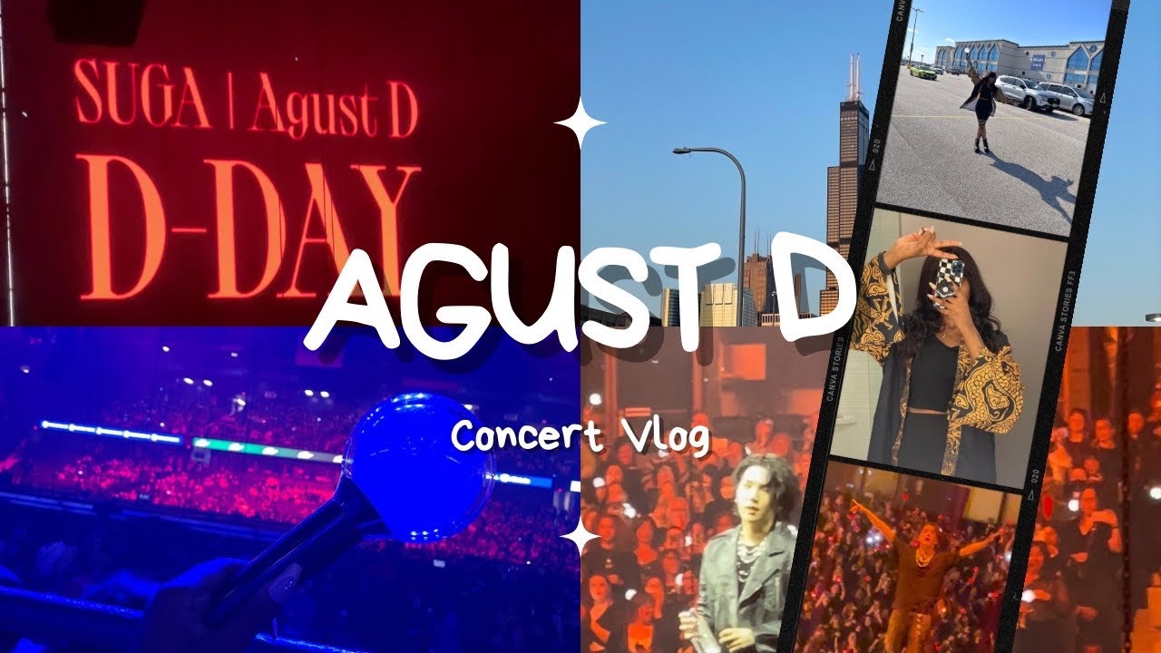 Suga/Agust D Concert Vlog: Chicago Day 1 🍊 + karaoke, cupsleeve & more!