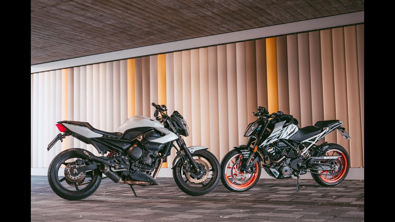Yamaha XJ6 / KTM Duke 390  Edersee (RAW) 4k