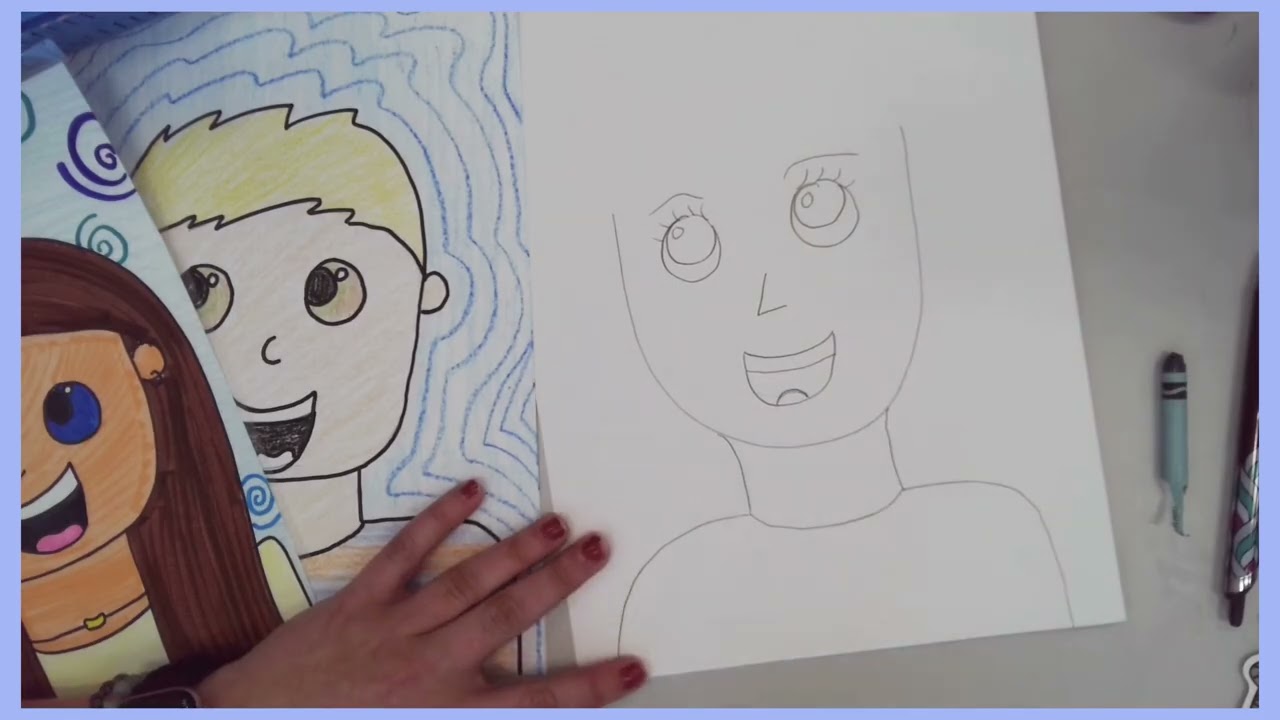 How to Draw A Self Portrait Basic   Artastic Learning with Mrs  S