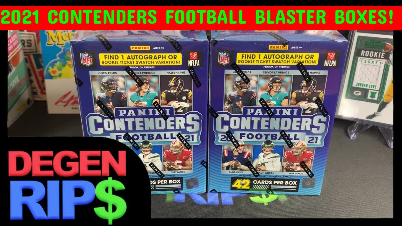 2021 Contenders Football Blaster Box Review! Awesome Rookie Hit! Not Bad!