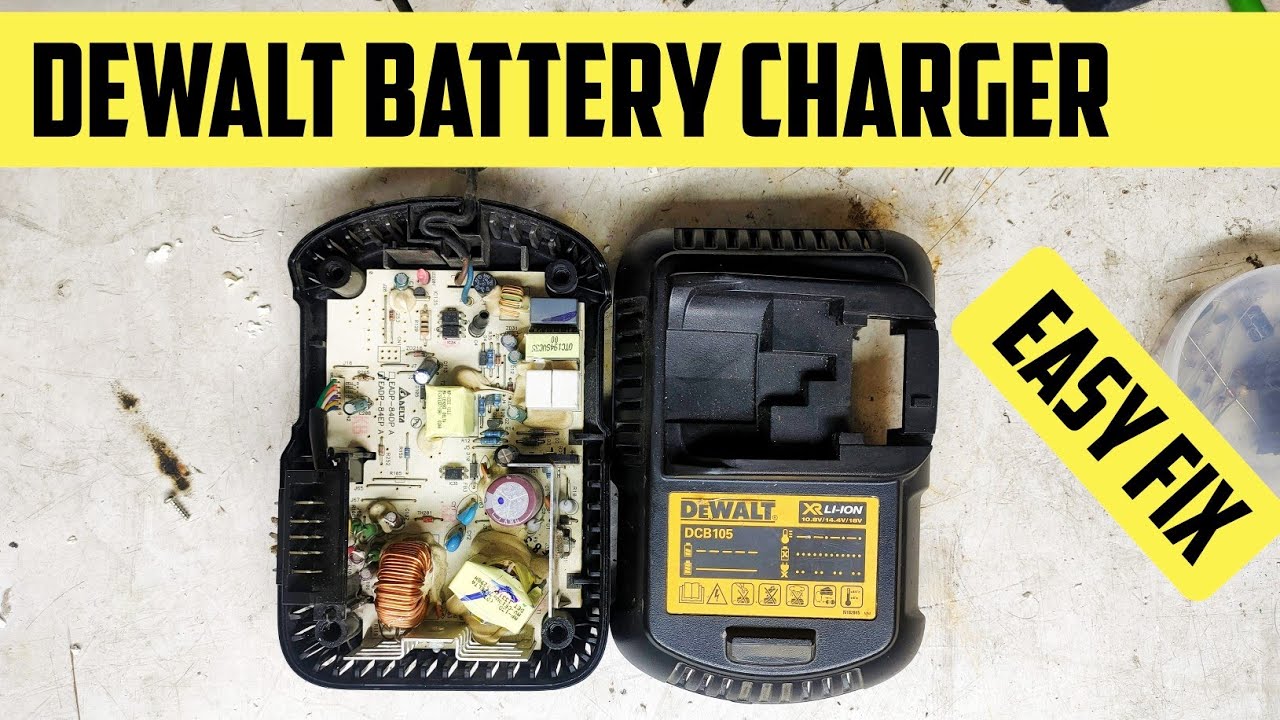How to repair DeWalt battery charger DCB105 // Easy Fix DeWalt battery charger #dewaltcharger