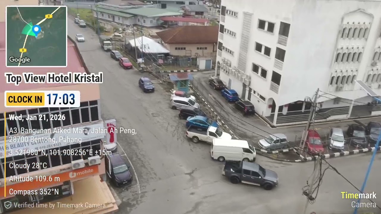Top View from Hotel Kristal in Bentong, Pahang