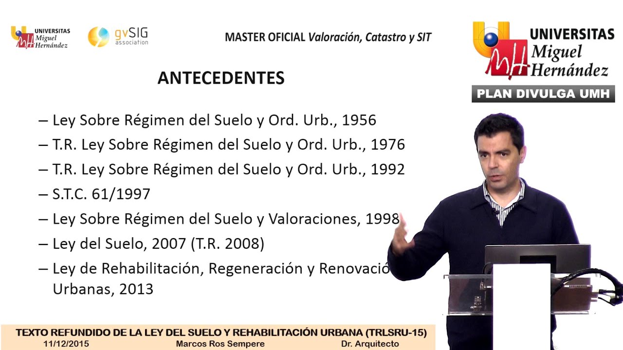 UN NUEVO TEXTO REFUNDIDO DE LA LEY DE SUELO Y REHABILITACIÓN URBANA