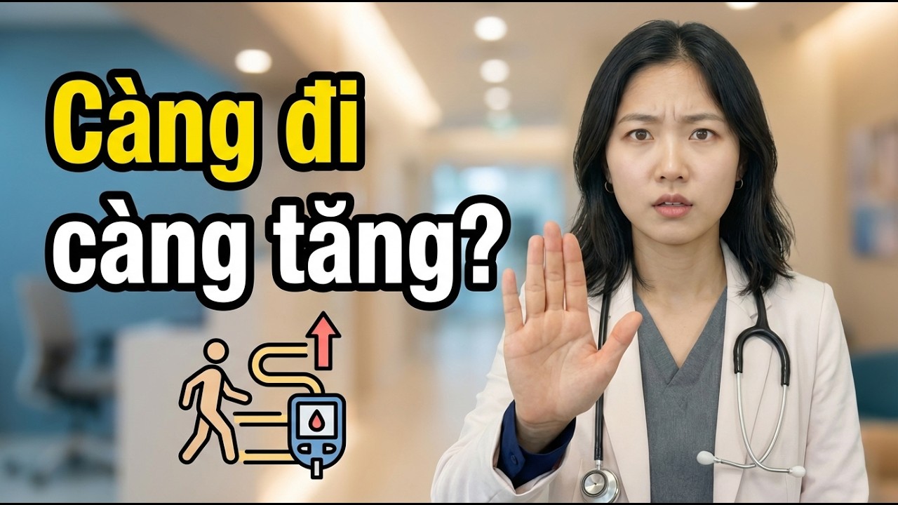 Bạn đi bộ nhưng glucose không giảm? Sự thật đau lòng sau tuổi 40