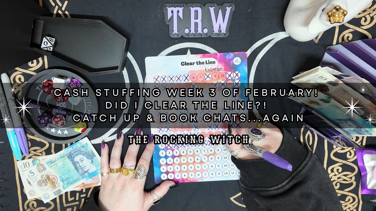 Cash stuffing week 3 of February! Did I clear the line?! Catch up & book chats...again