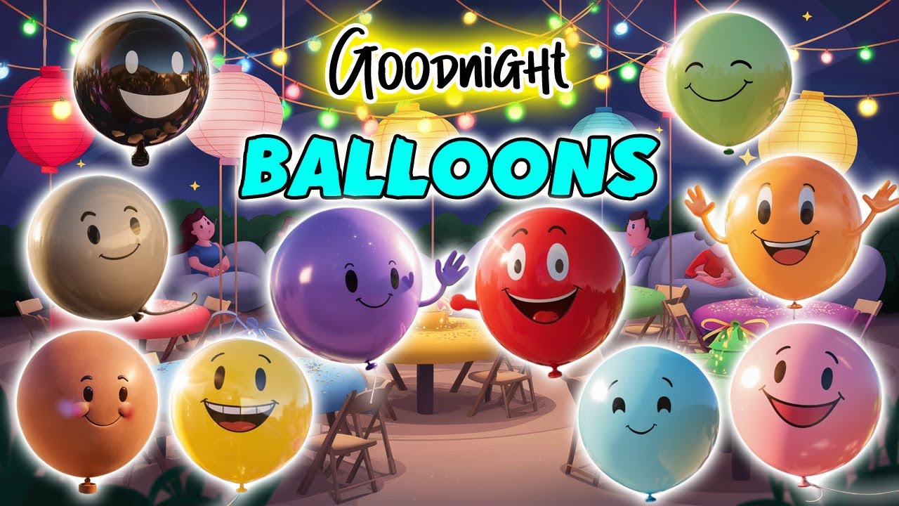 Goodnight Balloons 🎈🌙Perfect Lullaby and Soothing Bedtime Stories for Babies and Toddlers