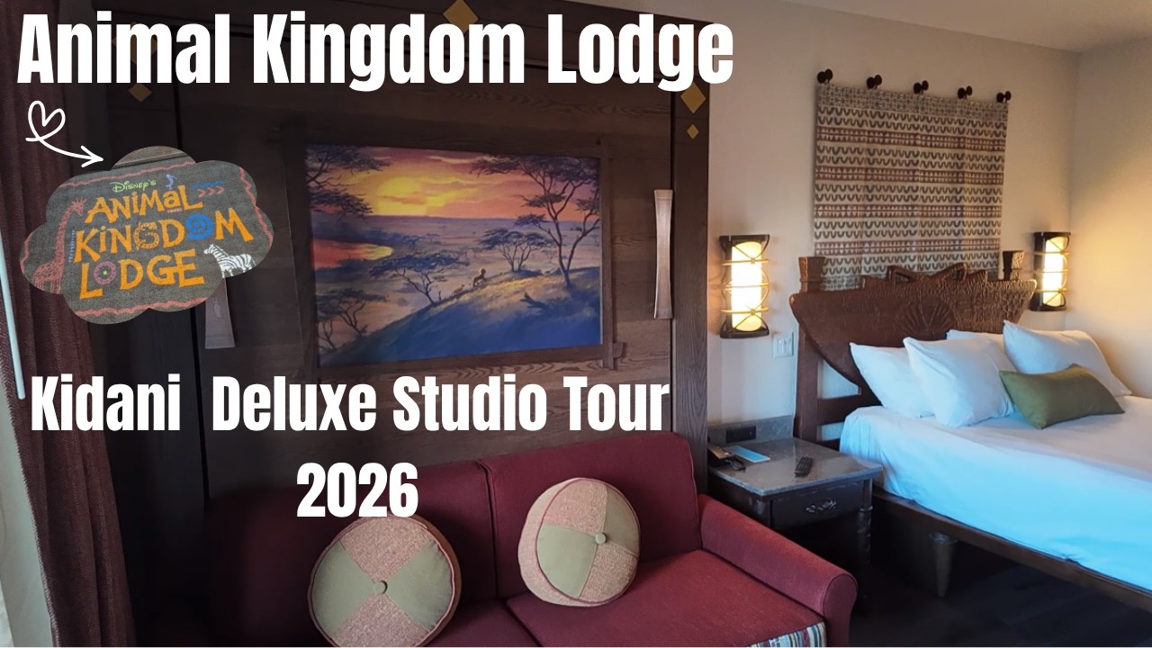 NEW Animal Kingdom Kidani Village Deluxe Studio Room Tour | 2026