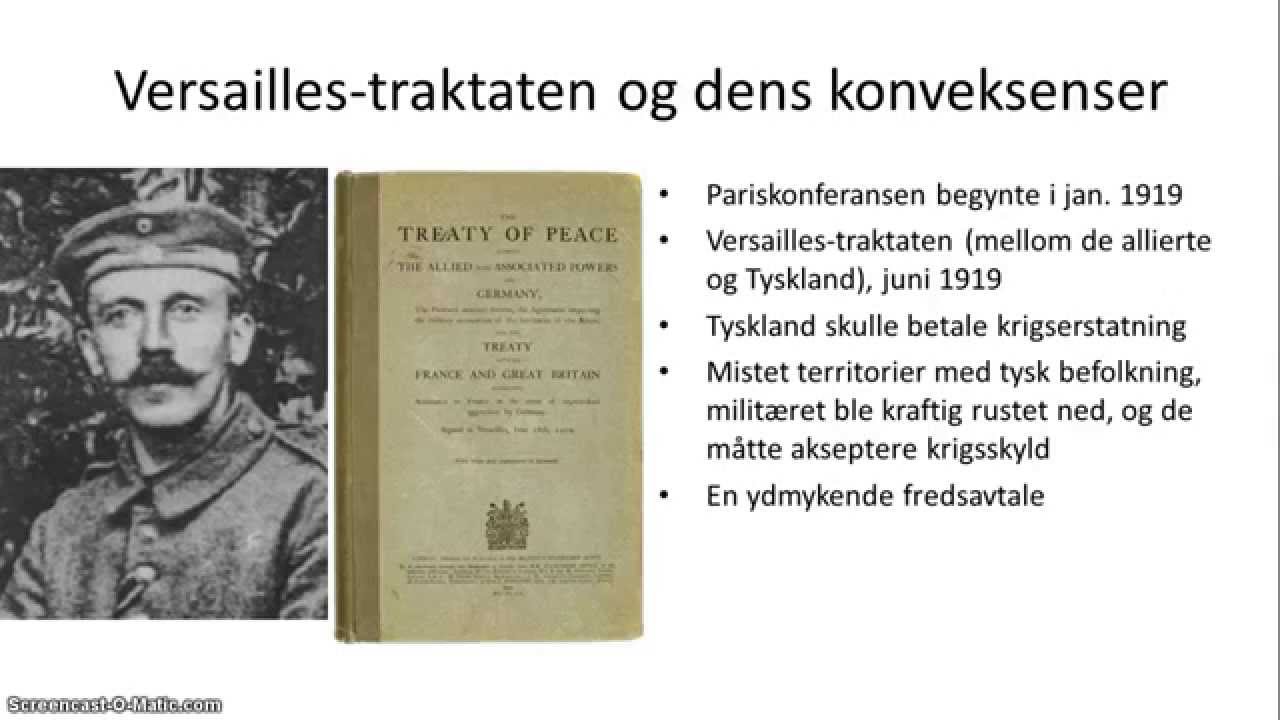 Første verdenskrig - 3/3 - Konsekvensene