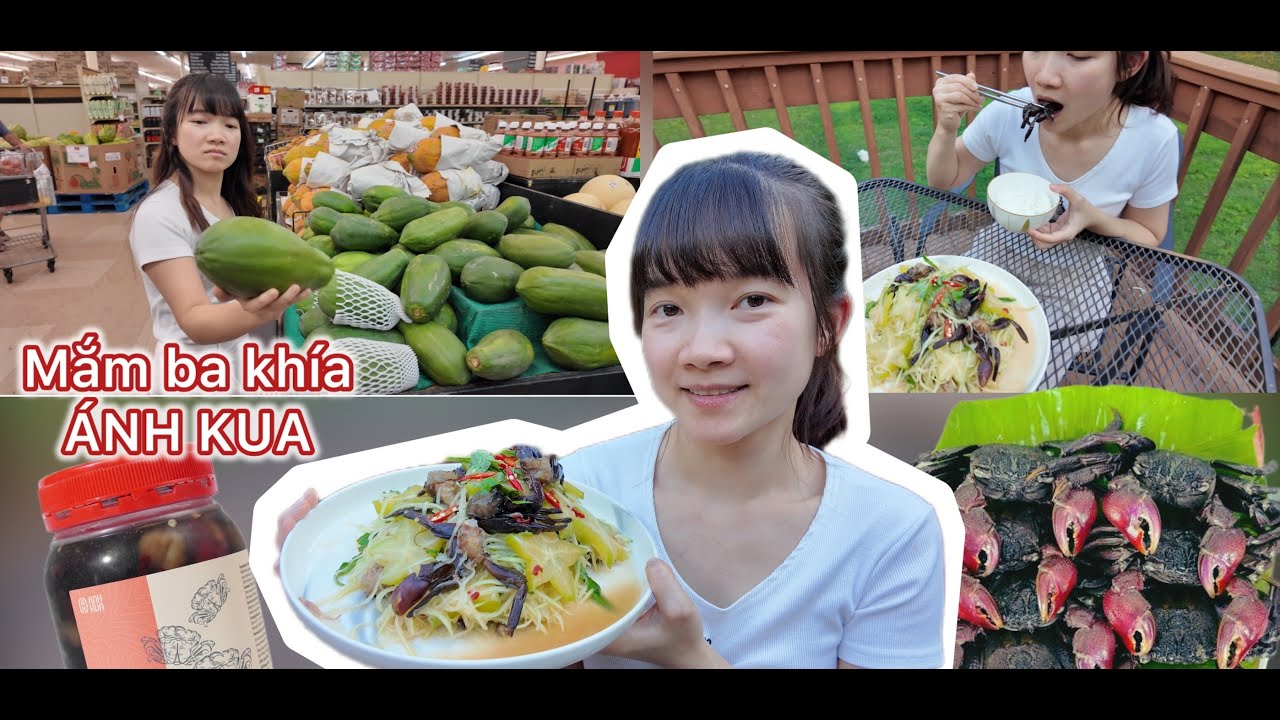 Lần đầu làm thử gỏi đu đủ với mắm ba khía nhà Anh Kua 🤯🦀 | Cô Chủ Vi - Pho Thien Phat 2