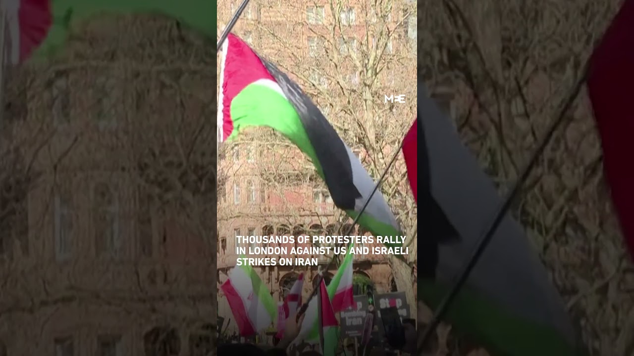 Thousands march in London against US‑Israeli airstrikes on Iran and western military intervention