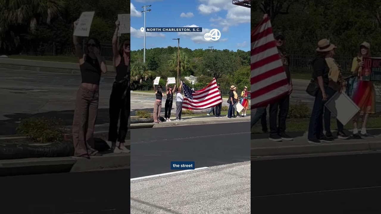 Setki protestujących pod hasłem &bdquo;No Kings&rdquo; zgromadziły się w sobotę w North Charleston