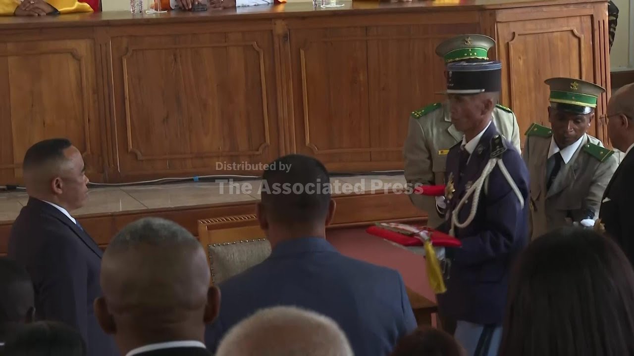 Madagascar's coup leader is sworn in as president after military takeover