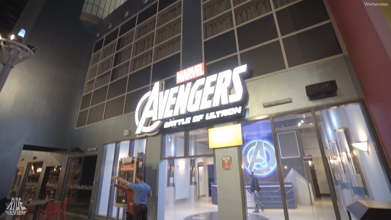 AVENGERS Battle of Ultron - POV - IMG Worlds of Adventure (Onride,Offride) Dark Ride