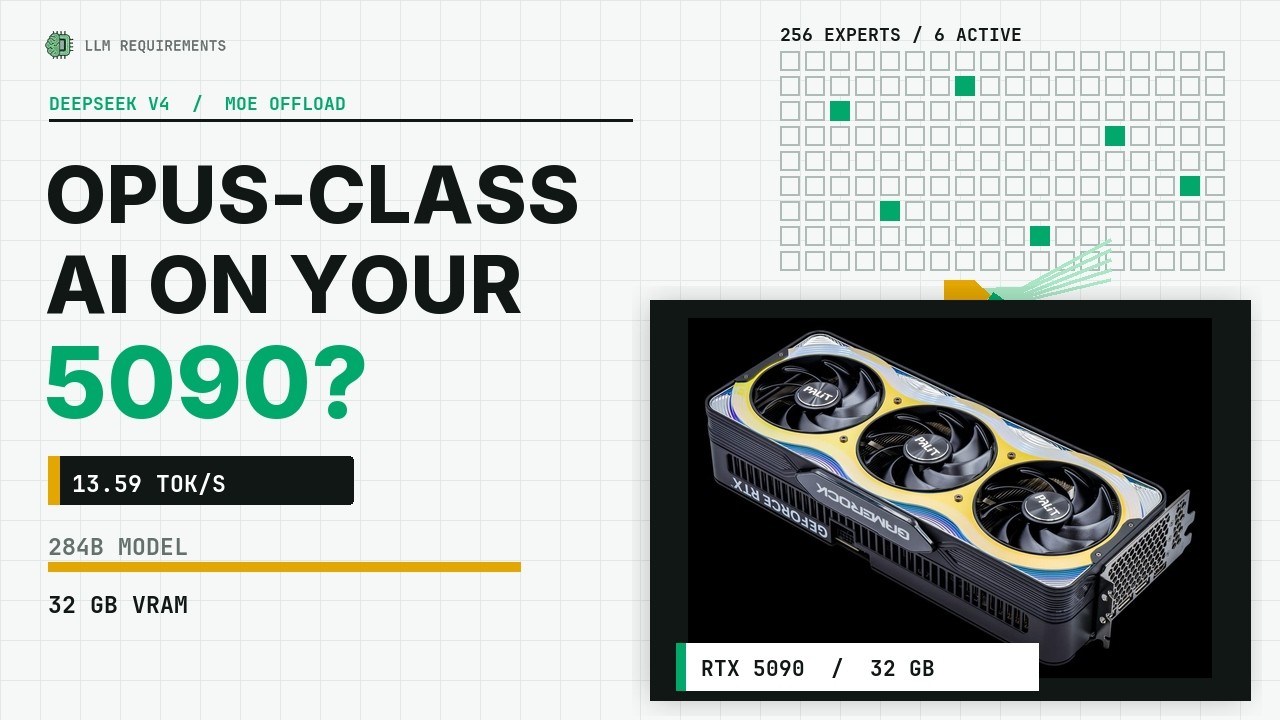 DeepSeek V4 on Your RTX 5090: Is MoE Offload Worth It?