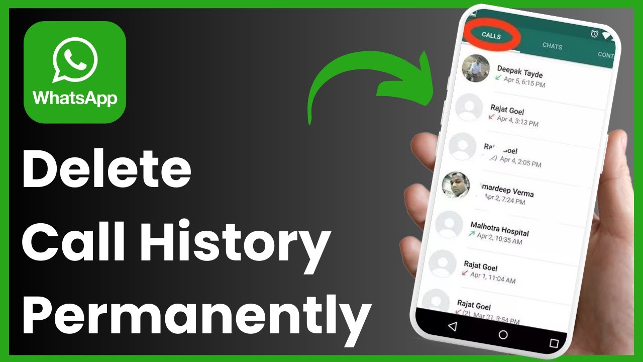 Как удалить историю звонков WhatsApp навсегда!!!
