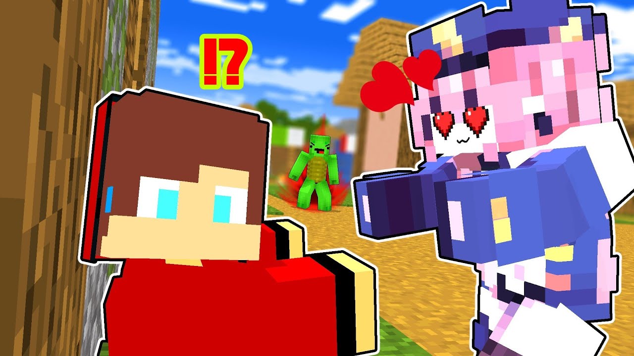 Maizen : JJ and Mikey Love Curse - Minecraft Parody Animation Mikey and JJ