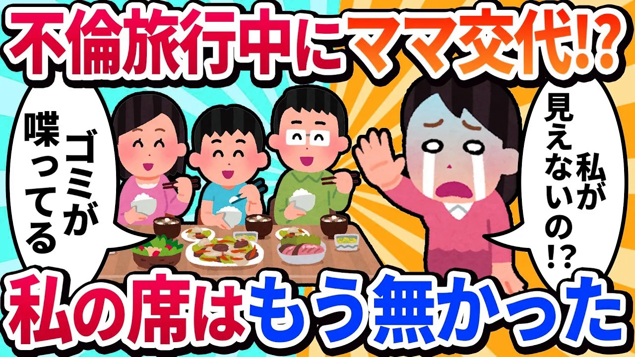 【汚嫁視点】退院して帰宅したら、キッチンに知らない女が立っていた。夫も子供も「ママ美味しいね」と彼女に笑顔を向ける…え、私が見えてないの？