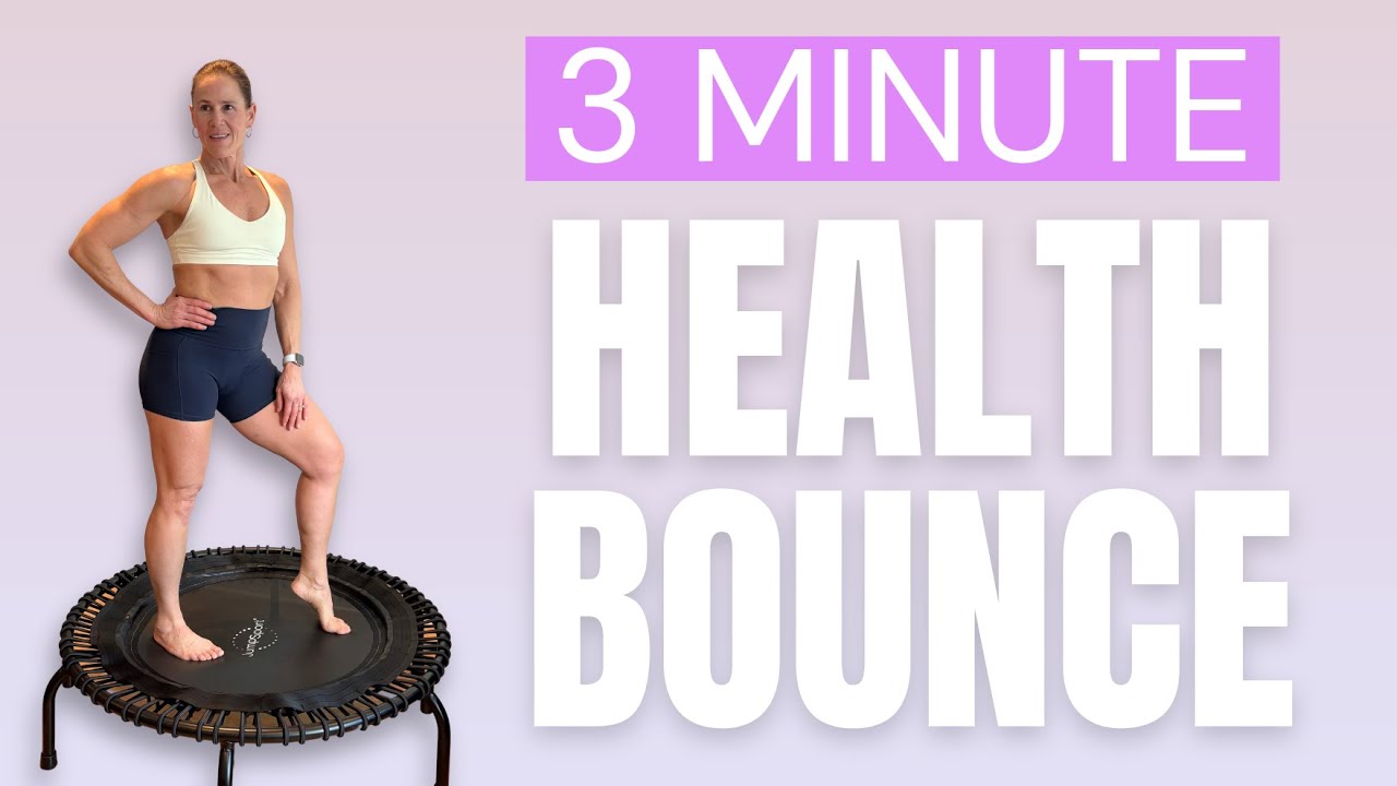 3 Minute Rebounder Health Bounce |  Lymphatic Drainage Bounce