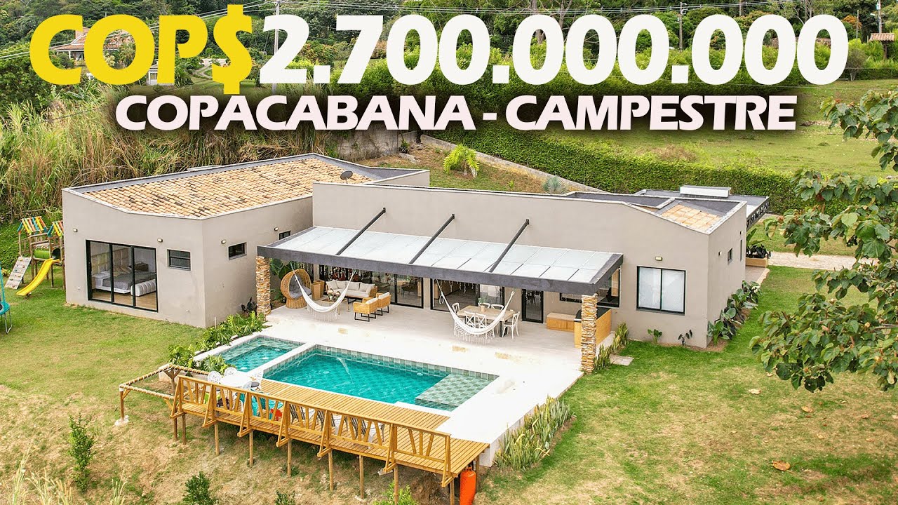 ESPECTACULAR  casa campestre Moderna // te encantará // Cerca de Medellín $2.500millones