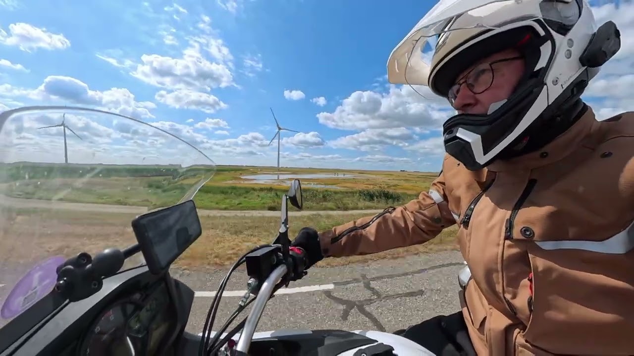 Oefenen voor de vakantie, voor het eerst weer op de V-strom.