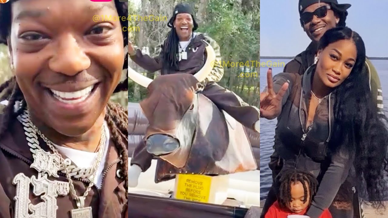 B.G. Rides Mechanical Bull w/ Wife & Kids! Hot Boys BG Enjoys Thanksgiving Holiday With Family